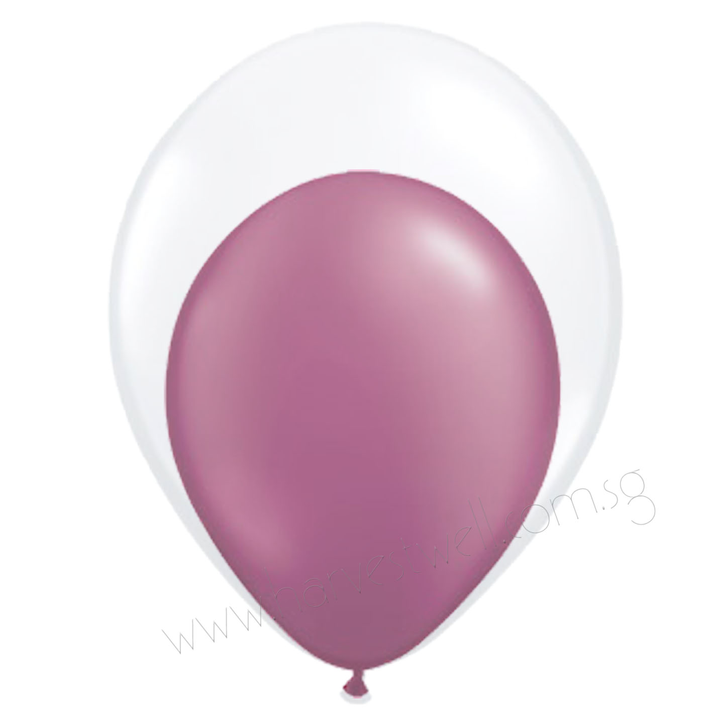 Burgundy Balloon In Balloon